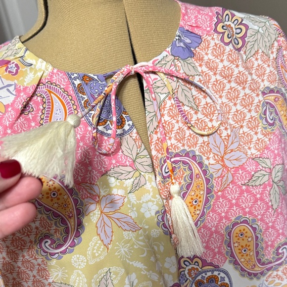 Floral Pink and Purple Dress - Picture 4 of 7